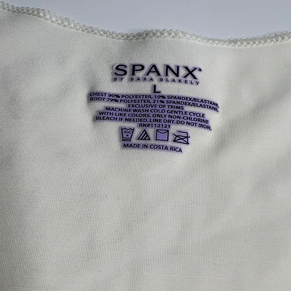 Spanx Sz L Hide & Sleek All Around Body Smoothing Camisole Tank Top